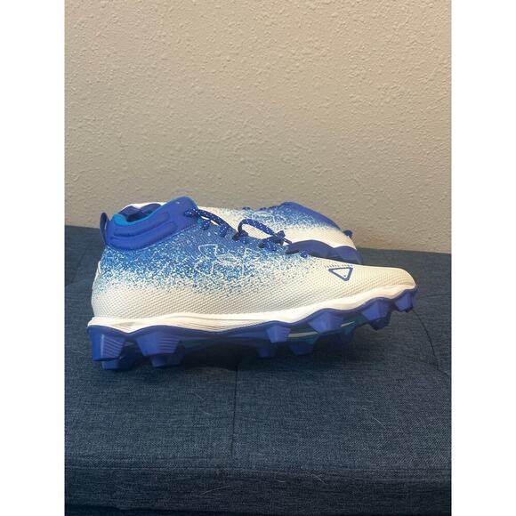 Under Armour Men's Spotlight Fran 2.0 Football Shoe, Royal Blue/White Size 11 - Picture 9 of 9